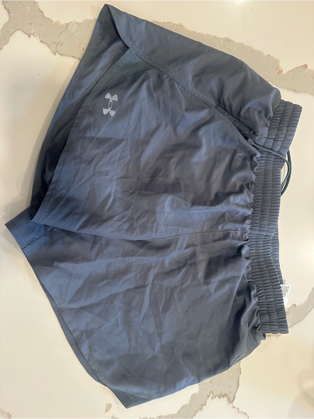 Under Armour Women's Athletic Shorts - Slate Gray 5" inseam